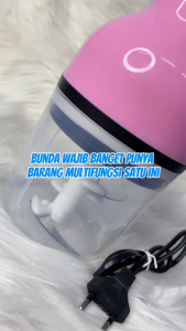Blender Kapsul Electric 250 ML Blender MPASI Blender Chopper Jus Dan Penggiling Daging Manual Multifungsi