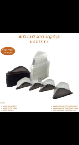 Mika Cake Segitiga Mika Sandwich Segitiga Tanpa Sendok (Isi 50 Pcs-CTP34)