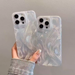 CASE SILVER FEATHER HOLOGRAM INFINIX HOT 10 PLAY 11 PLAY HOT 30 30i 30 PLAY HOT 40 40i 40 PRO HOT 50i SMART 9 9 HD FEATHER HOLOGRAM - BDC