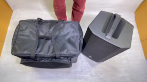 Simpel รุ่น SPK12 กระเป๋าลำโพง EV Everse12 วัสดุผ้า สีดำ ขนาด 35x35x60 ซม.