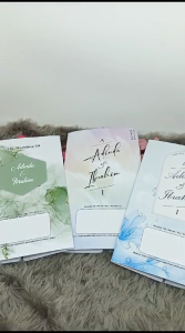 (50 PCS) Undangan Pernikahan Lipat Elegan LD E