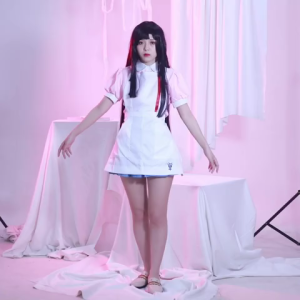 Anime Danganronpa 2 Mikan Tsumiki Cosplay Costume Despair Ultimate Nurse Uniform Maid Full Set For Women Halloween