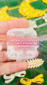 Zk Jewellery 50pcs FREE BOX Brooch Stopper Silicone Rubber Anti-Rosak Tudung Kerongsang Stopper