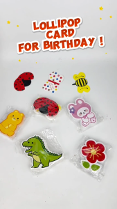 50pcs Lollipop Bug Card Holder Kids Birthday Christmas Gift Set Gift Set For Kids Gift Murah Borong Goodies Gift For Wedding Murah Party Decoration Children Gift Set Lolipop Doorgift Small Gift For Kids Ladybird Decoration Cute Decoration Items