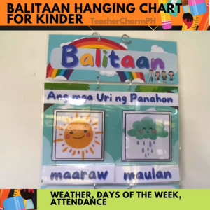 BALITAAN Hanging Chart Weather Days of the Week Attendance