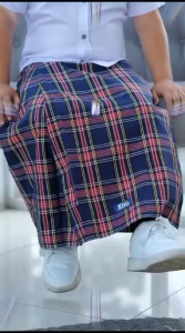 Sarung Anak Instan Albani Series Kotak-Kotak oleh Little Zizu