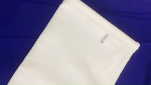 ถุงกรองผ้าPE Size: L - 22x80 cm. กรองขนาด1-10 ไมครอน ปากพับ ร้อยเชือก (ผ้ากรอง Food Grade)