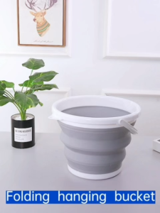 Pelise 5L/10L Foldable Basin Timba Collapsible Basin Travel Cleaning Supplies Portable Multi-purpose Foldable Silicone Bucket