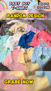 Buy2 Free1 BabyZoom Baby Boy Cotton T Shirts 3pcs Blouse Pajama Shirt Kids Boys Clothes Top Short Sleeve baby boy outfit dress for baby boy  OOTD Cotton T-shirt Comfortable Soft 0-6Y COD T-shirt for kids/Teen/Boy tops for boy Printed T shirt Random design