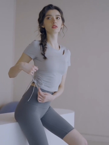 FitYoga Yoga five pants womens thin running breathable tight high-waisted hip lifting Pilates sports fitness cycling shorts