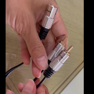 Aigoo PRO 2 RCA Male To 3.5mm Stereo Socket Cable AUX Phono Jack Adapter