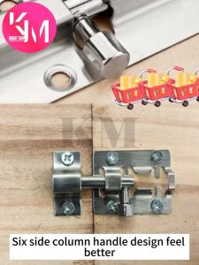 Grendel / Slot 4" Jendela / Lemari / Laci / Pintu Stainless Steel Free Skrup