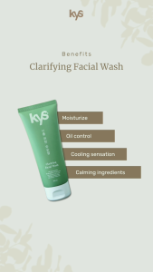 KYS Know Your Skin Clarifying Facial Wash 100Ml / Sabun Cuci Muka