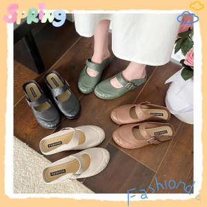 Lishopsใหม่ รองเท้าแตะแฟชั่นผู้หญิงดีเทลเรียบสวยหัวปิดเปิดส้นใช้งานได้หลายโอกาส วัสดุเป็นยางใช้งานทนทานยาวๆ มีสีเรียบร้อยให้เลือก 4 สี พร้อมจัดส่งแล้ววันนี้