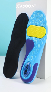 Air Cushion Shock Absorption Shoe Insoles Arch Support Insole Pain Relief PU+gel Soft Massage Shoe Pad 1pair