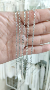 Lắc chân mắt xích tròn titan trắng không đen gỉ không gây dị ứng mặt xích họa tiết lấp lánh