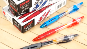 Pulpen Gel Pen Pena Joyko GP-265 Q Gel 0.5 mm Pulpen Hitam Pulpen Biru Pullpen Merah
