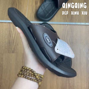 Dép da nam ASIA quai ngang giả da cao cấp- Hàng chính hãng- DME064