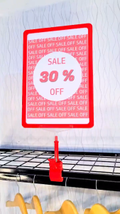 Jepitan Harga Frame A4 Supermarket Jempol Penjepit Pop Display Stand Promosi