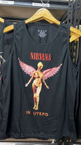 ShopAoi - Singlet Nirvana Utero Lekbong Koas Tanpa Lengan Band