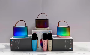 K52 ลําโพงบลูทูธ ไมค์ไร้สาย รองรับ USB/TF/AUX ไมโครโฟน RGB ลำโพงคาราโอเกะ ไร้สายกลางแจ้งขนาดเล็ก - Lazada