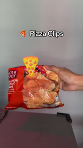 White Magic Cute Bag Clips Pizza
