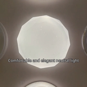 50cm96w three-color stepless remote control lamp diamond starry sky smart ceiling lamp bedroom room corridor restaurant lamp