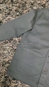 d&f Jaket Kemeja Kanvas - Stone
