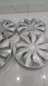 Bộ ốp chụp mâm R14inch phụ tùng ô tô - ốp mâm bánh xe giả vành đúc mẫu bạc