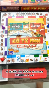Cờ Tỷ Phú Nam Châm phiên bản Thương Nhân Hội An Size Lớn bàn nhựa Cao Cấp Boardgame Việt Hoá