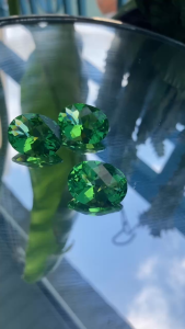 Đá oval xanh lá size 16x20mmđá trang sức cao cấpđá sáng tạo nghệ thuậtlàm đồ handmadeđá trang điểmđá phong thủy