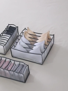 🇲🇾 6/7/11 Slots Dormitory Closet Organizer Socks Home Separated Bra Underwear Storage Box Foldable Drawer Divider 内衣裤收纳盒