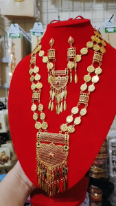 Kalung Pengantin  India / Kalung Dubai / Kalung sultan India Relika mas set Anting AAKD925
