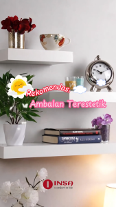 (READY STOK) 1 Set Isi 3 Rak Ambalan Dinding Minimalis Aestetic 30-40-60 Lebar 15