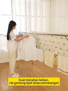 LG Jemuran Baju Besi Stainless 240CM Jemuran Baju Lipat Stainless Jemuran Hanger Jemuran Pakaian
