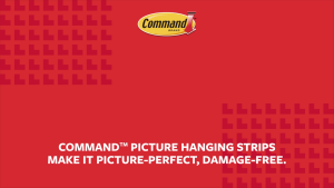3M™ Command™ Large Picture Hanging Strips 17206-BLK No Surface Damage 4 pcs/pack Black For picture hanging
