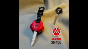 ซองกุญแจ สำหรับรถจักรยานยนต์ YAMAHA SR400 ใช้หนังฟอกฝาดอิตาลีอย่างดี