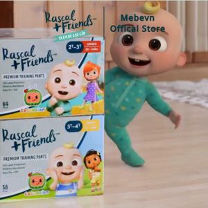 [Voucher 10% toàn gian] Tã quần cho bé cao cấp New Zealand Rascal Cocomelon bản giới hạn đủ Size - 50 đến 72 miếng