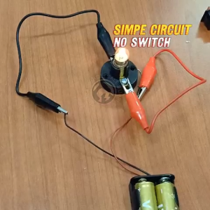 SET 1 (6 in 1) Students Electrical Circuit School Electronic Kits Experiment Set With On/Off Lamp Student Kits Projects