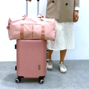 [ไซโลรองเท้าอิสระ] กระเป๋าเดินทาง ความจุขนาดใหญ่ กระเป๋าฟิตเนส เหมาะสำหรับการเดินทางและการออกกำลังกาย