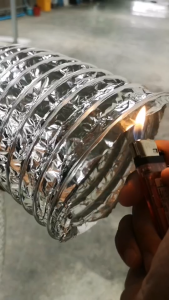 TMT-Flex | หลังเสื้อเพื่อนฟอยล์ชนิดยืดหยุ่นสูง 8 นิ้ว 10 เมตร ท่อลมระบายอากาศ ท่อฟอย์ด ท่อดูดควัน ท่อปล่อยควัน