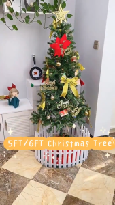 5Ft/6Ft High Quality Metal Stand Christmas Tree for Holiday Decoration