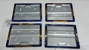 สแตนเลสแท้ ! กรอบป้ายทะเบียน มอเตอร์ไซด์ ไทเท พร้อมน็อตยึดครบชุด