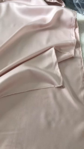 Vải Phi Mờ Màu Hồng Da Khổ 1m5 - Chất Mỏng Vừa Rũ Giãn Nhẹ Mặt Vải Láng Mịn - May Đầm Kiểu Bà Ba