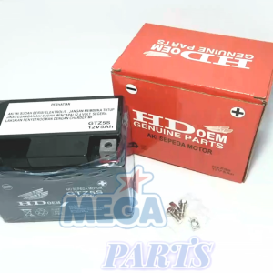 AKI HONDA OEM MOTOR BEAT FI F1 BEAT KARBU POP STREET SCOOPY GTZ5S GENUINE PARTS AKI KERING BATTERY