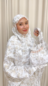 Mukena Terusan Dewasa Katun Foil Premium Jumbo