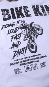 SMR APPAREL - Baju Kaos Oversize dirt bike king Pria Premium Cotton Combed 24s