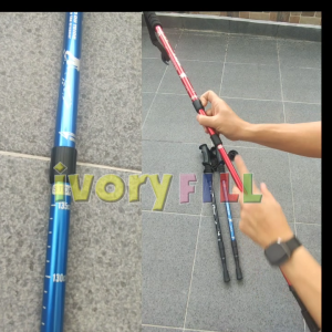 Trekking Pole Track Tongkat Hiking Gunung Anti Shock Lurus 135 cm