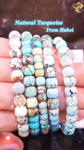 Premium Grade Hubei Natural Turquoise Bracelet