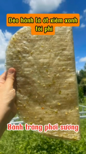 1kg bánh tráng phơi sương Dẻo hành lá ớt xiêm xanh tỏi phi - Đặc sản Củ Chi ăn liền Loại 1